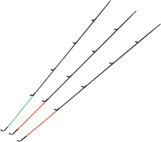 Vervangende Hengeltips - Quiver Uiteinden Feeder - Vissen Detecteren - Gevoelige Koolstofvezel - 55 cm - Zwart — afbeelding 2