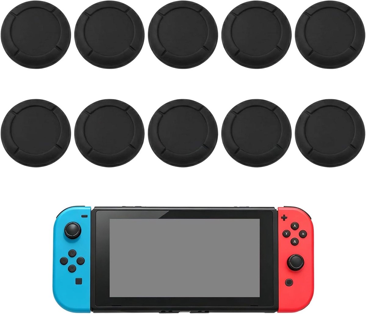 5 siliconen joystick-doppen voor Nintendo Switch, bescherming voor analoge joystick, beschermende accessoires voor - ShopVlot