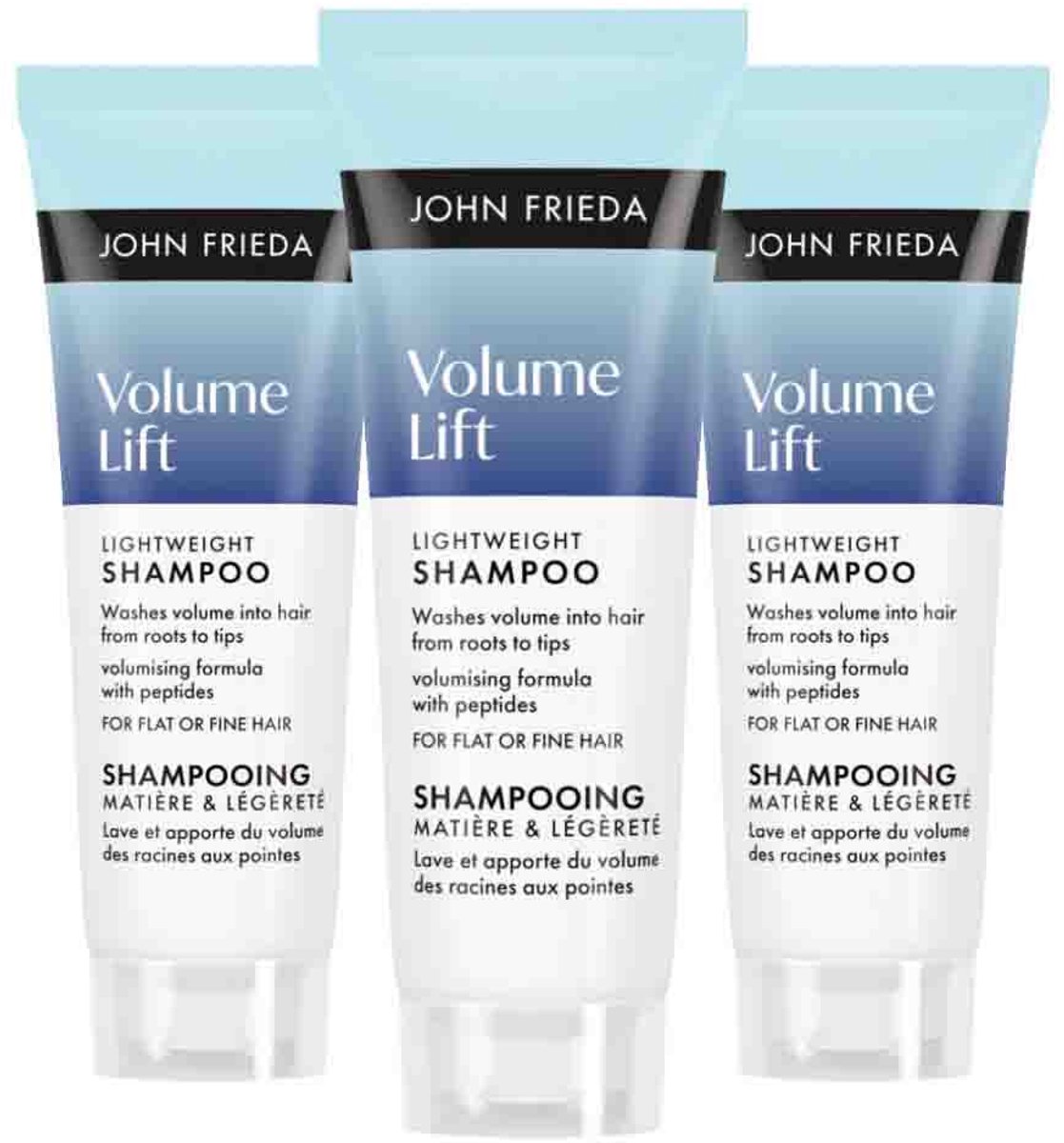 John Frieda - Volume Lift Shampoo - 3 x 75 ml - Voordeelverpakking