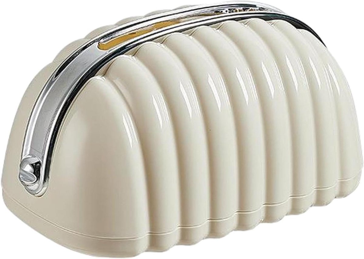 Papieren Tissueshouder - Tissuebox ABS - Keuken Aanrecht - Ingebouwde Veer - 24 x 14 x 12 cm - Wit