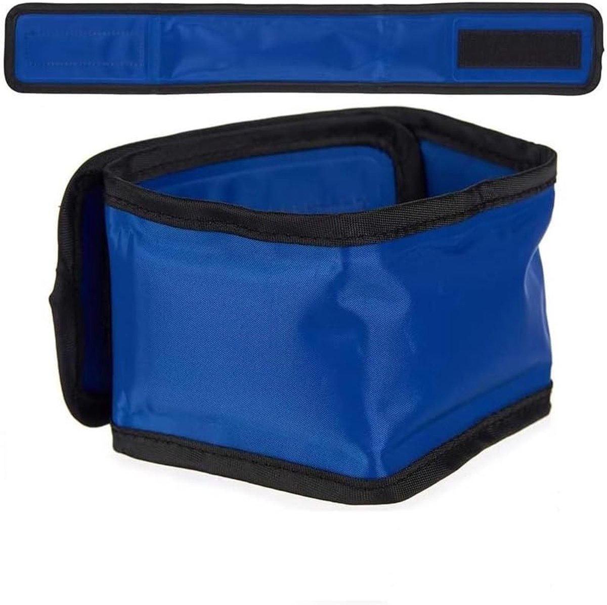 Koelhalsband voor huisdieren, verkoelende sjaal voor honden, hygiënisch en beschermend, langdurige koeling, verfrissende gel, veilig en hygiënisch (blauw, L - 65 cm)