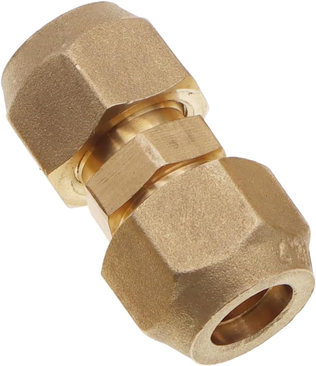 Koperen Pijp Extension voor Gezamenlijke Dubbele Connector Intermediate Verbindingskop Gratis Lassen Butt Koper Buis Diameter 6-19mm Flare Moer