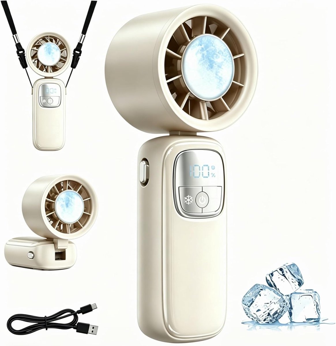 draagbare ventilator, USB-oplaadbaar