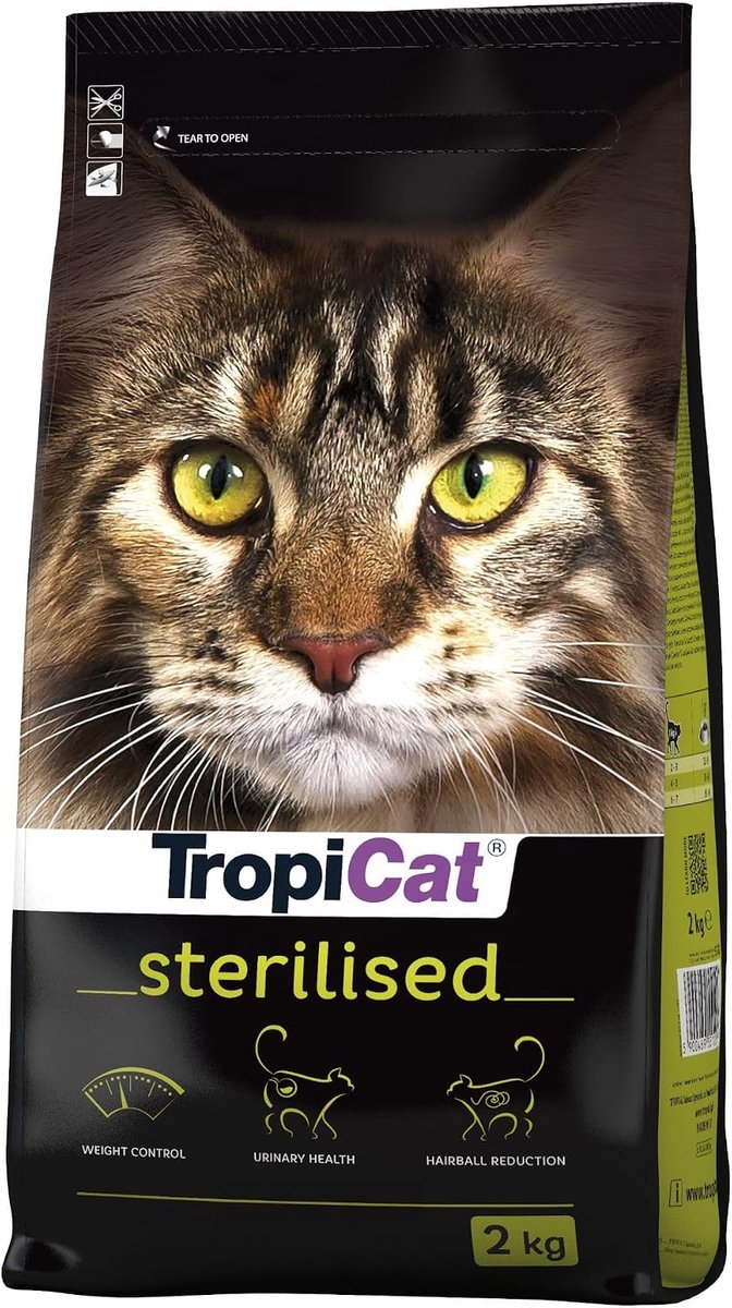 Katvoer Sterilized 2kg - Premium voer voor volwassen katten - Ondersteunt gezond gewicht - Behoudt spiermassa - ShopVlot