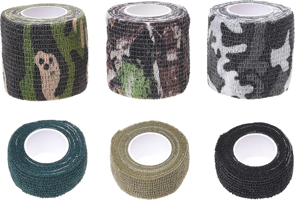 Zelfklevend verband - voor Huisdieren, Honden, Katten, Paarden - Set van 6 - Hondenverbanden voor Benen - Voorkomt likken - Plakt niet aan haar - Elastisch, Waterafstotend, Ademend