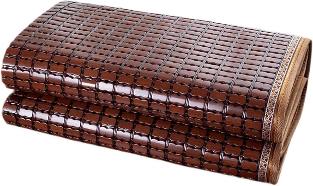 Bamboe Zomer Mat - Slaapmat Koelmat - Koel Slapen - Natuurlijk Bamboe Materiaal - 70x180 cm - Geel