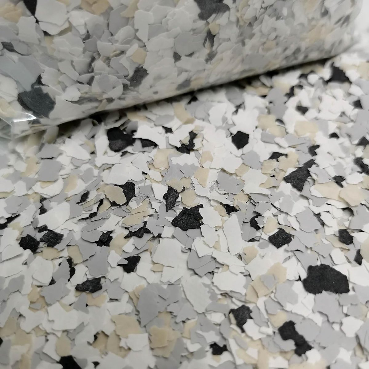 vlokken voor vloeren, 450 g decoratieve kleurchips voor beton, epoxyhars en werkbladen, duurzaam