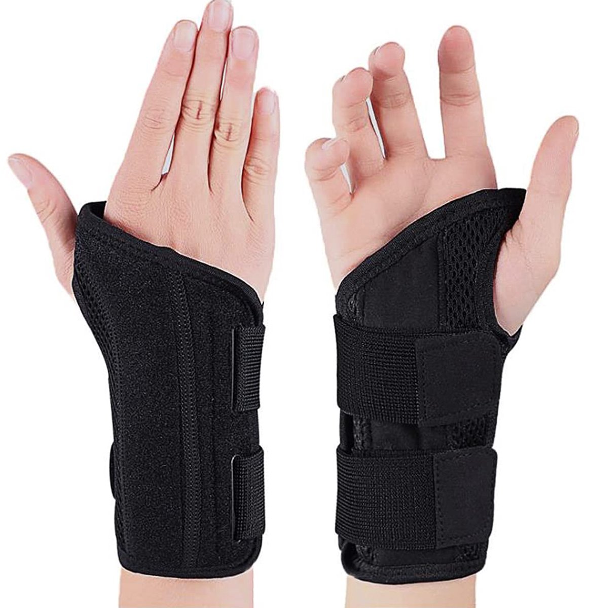 Polsbandages, Mannen En Vrouwen Carpal Tunnel Splint, Adjustable Wrist, Rechter en Linkerhanden, Voor Carpaal Tunnel Syndroom, Tendinitis, Artritis en Verstuikingen, Polssteun Voor Training