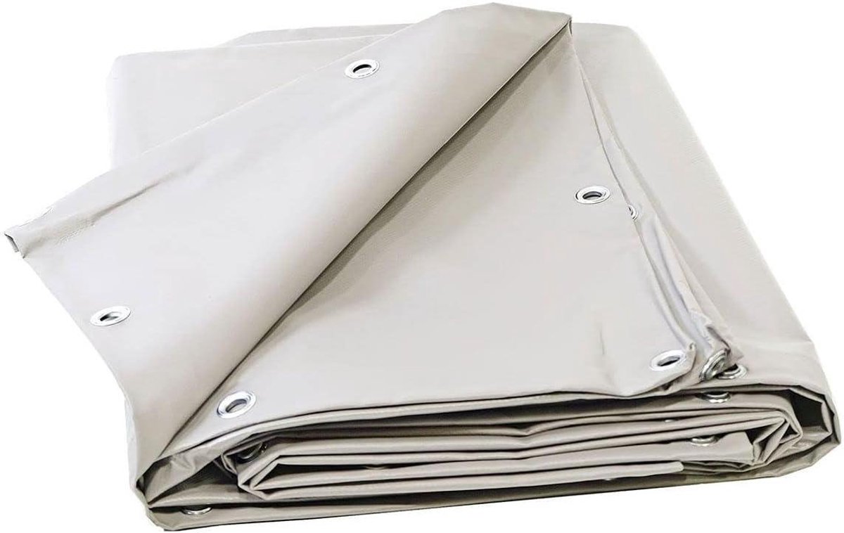Afdekzeil PVC - Dekzeil Waterdicht - Bescherming Buiten - 10 Jaar Garantie - 3x5 m - Wit