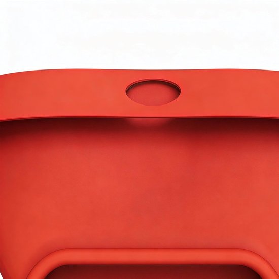 Mixer Trechter - Spatbescherming Opzetstuk - Schoon Bakken - Lekvrije Constructie - 43 en 47 liter - Rood — afbeelding 3