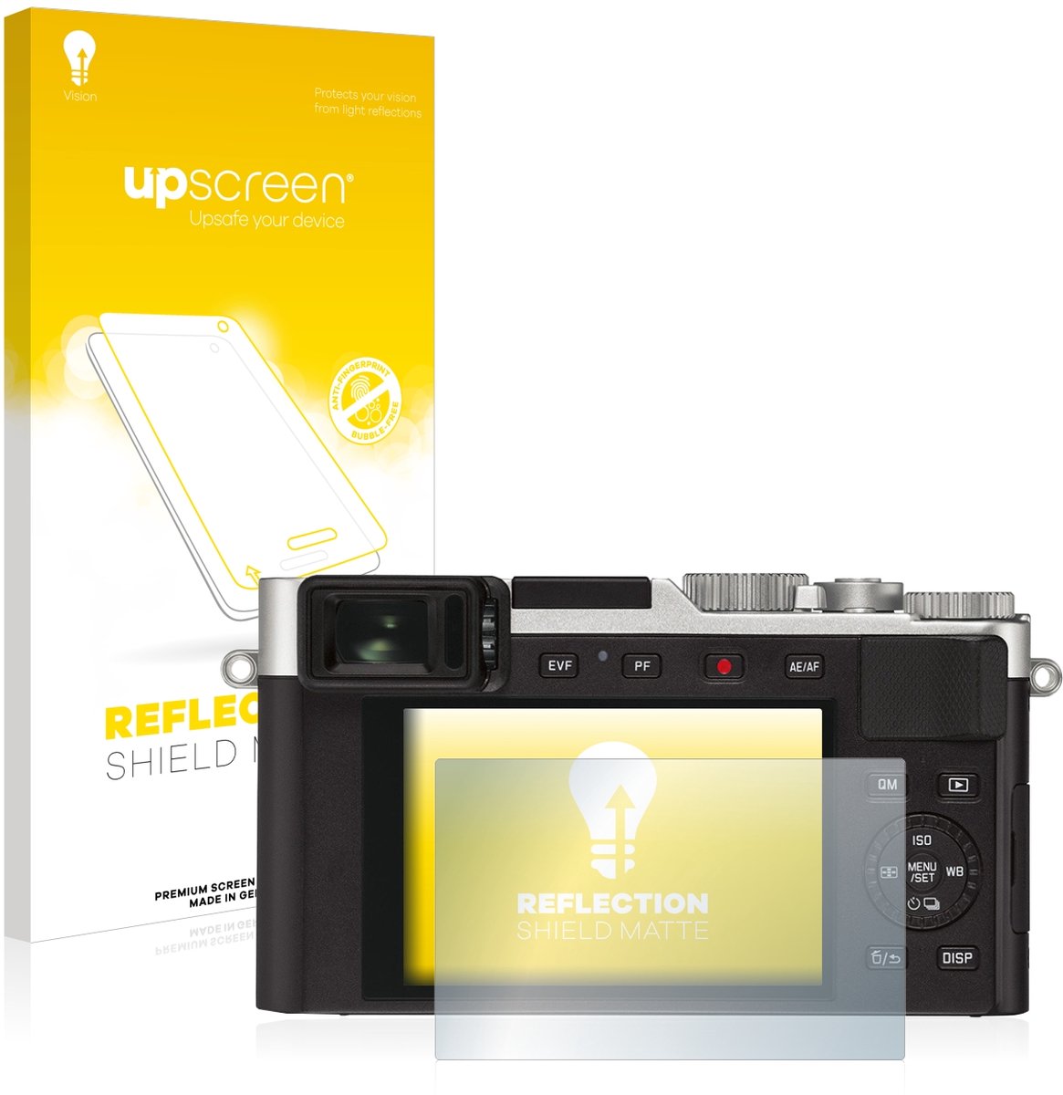 upscreen - Screenprotector voor Leica D-Lux 7 - Folie Beschermfolie anti glare matte
