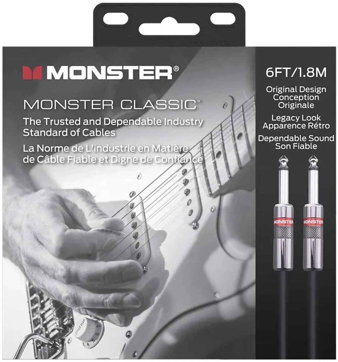 Monster Cable Classic Gitaarkabel 1.8 Meter Recht/Rechte Pluggen 600645