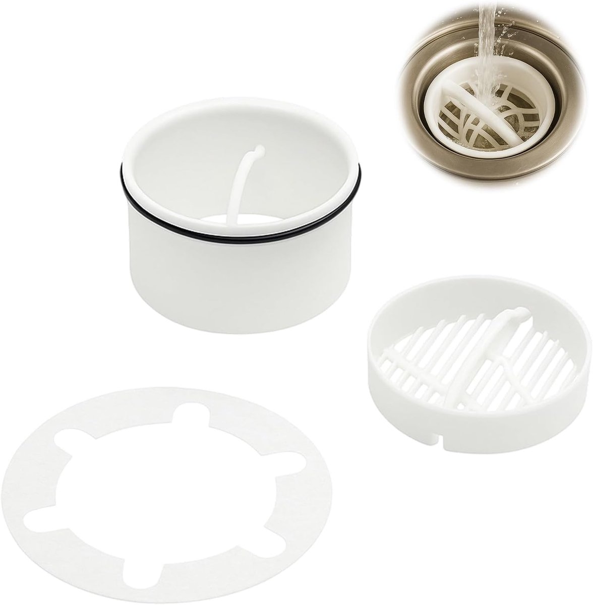 Afvoerfilter voor douche - haarfilter - voorkomt verstoppingen - snel waterafvoer - ShopVlot
