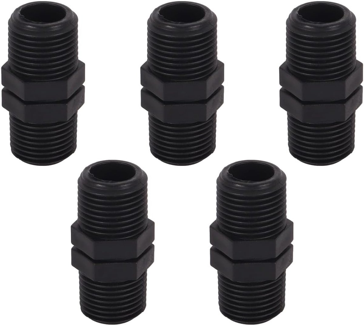 SnelShoppen - 5 stuks G1/2" (20mm) BSP buitendraadadapter, koppelingsconnectoren voor tuinirrigatiesystemen, aquariums en industriële toepassingen