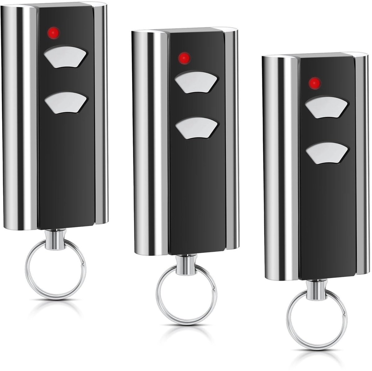 SnelShoppen - 433,92MHz Garagedeuropener Afstandsbediening - 3 Stuks Handzenders - Rolling Code Compatibel met RCU 433-2, RCU 433-4, EA433 2KM, EA433