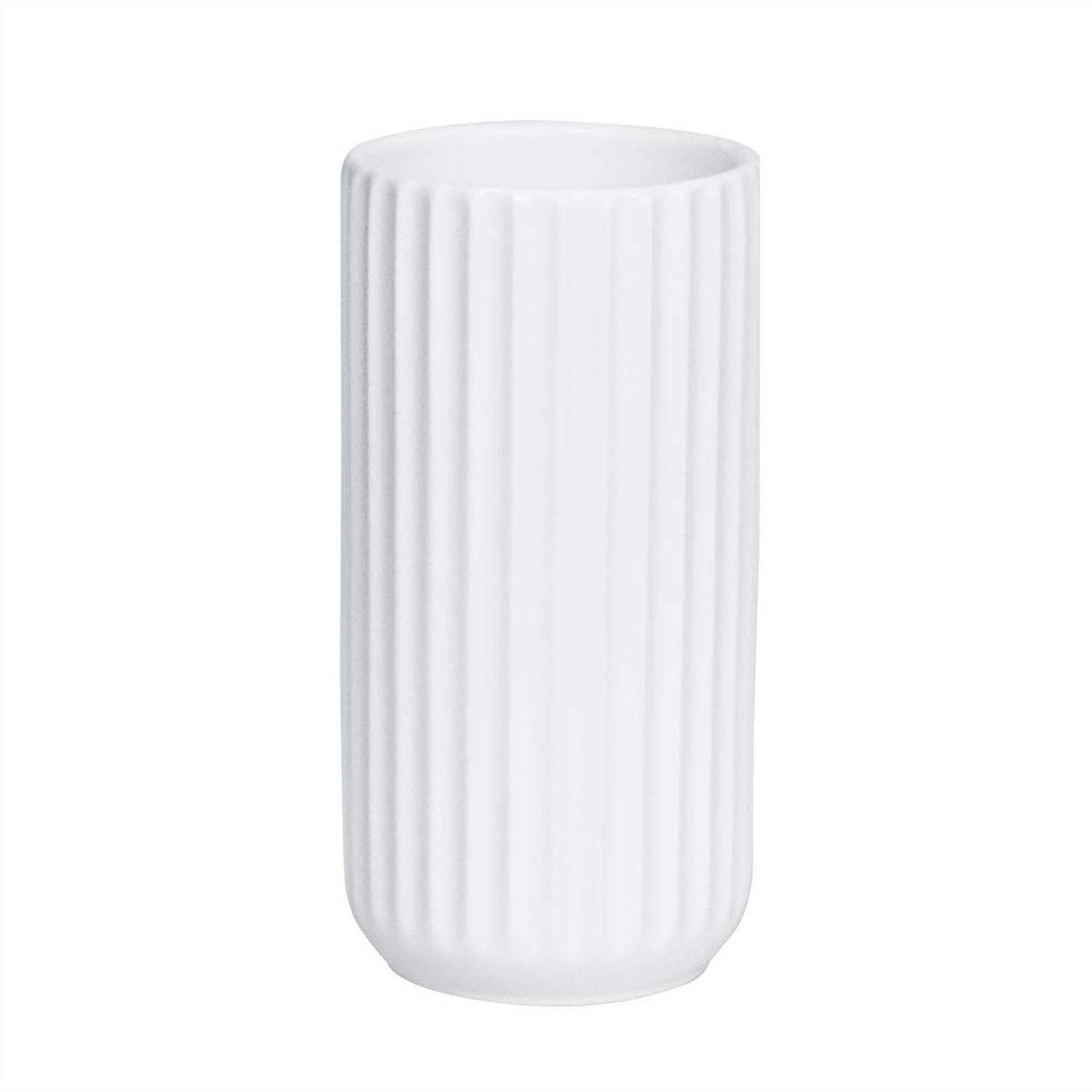 SnelShoppen - 7 Inch Witte Keramische Bloemenvaas voor Thuisdecoratie, Tafelcentra, Perfect voor Feesten, Kerst, Bruiloft, Bruiloft Diner