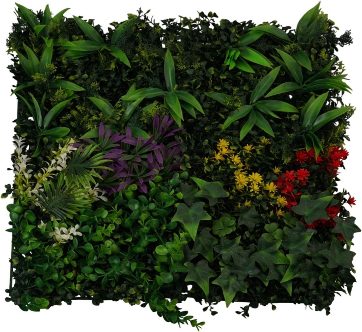 Kunstplant Panelen - Groene Wand Decoratie - Buitenruimte Aankleden - UV-Bestendig Realistisch - 50 x 50 cm - Groen
