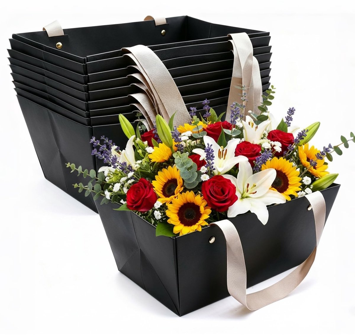 Omgoods - Lege Cadeaumanden Set van 10 voor Verjaardagen en Bruiloften
