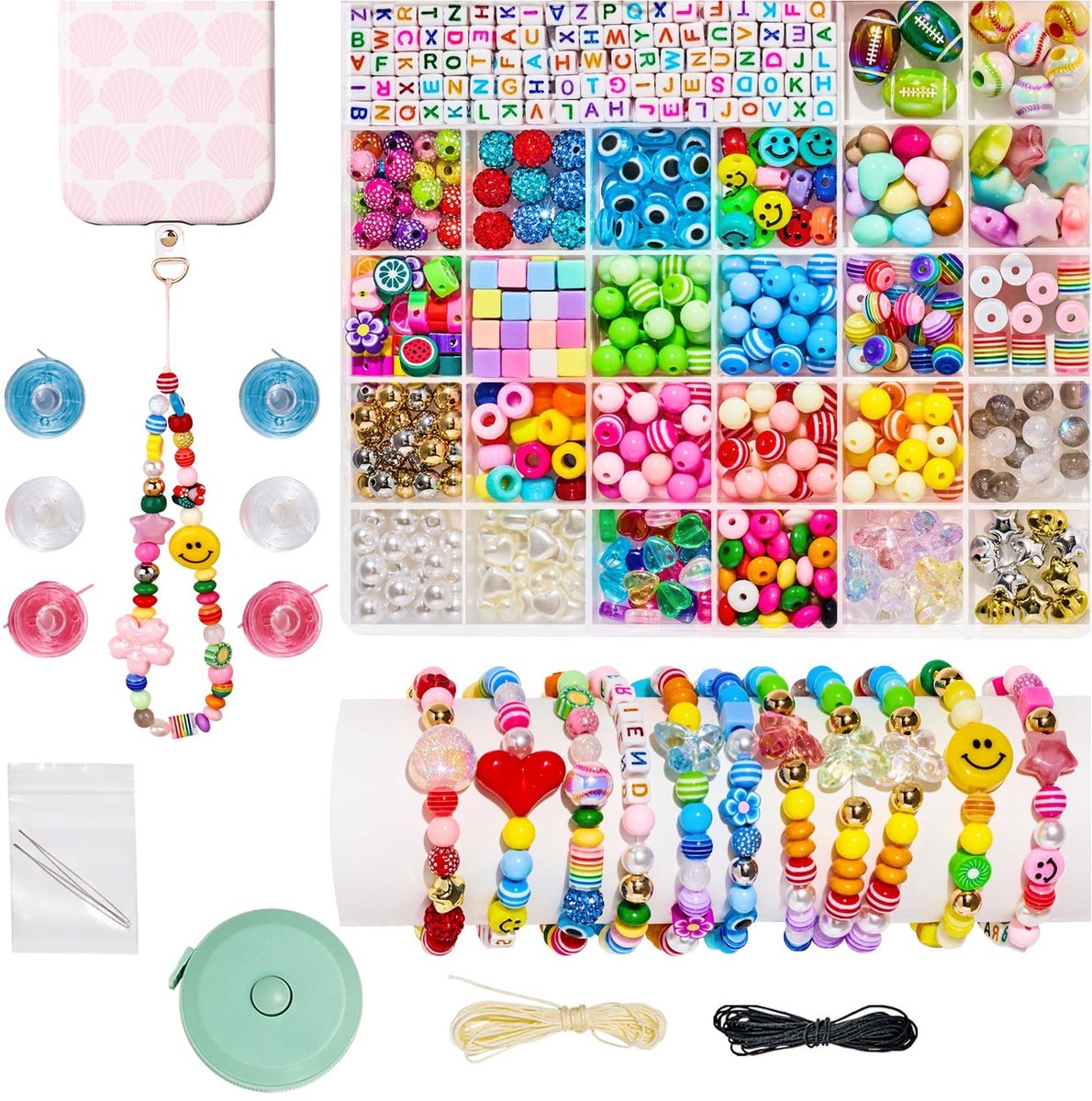 Omgoods - DIY Sieraden Maakset met Kralen en Telefoonkettingen