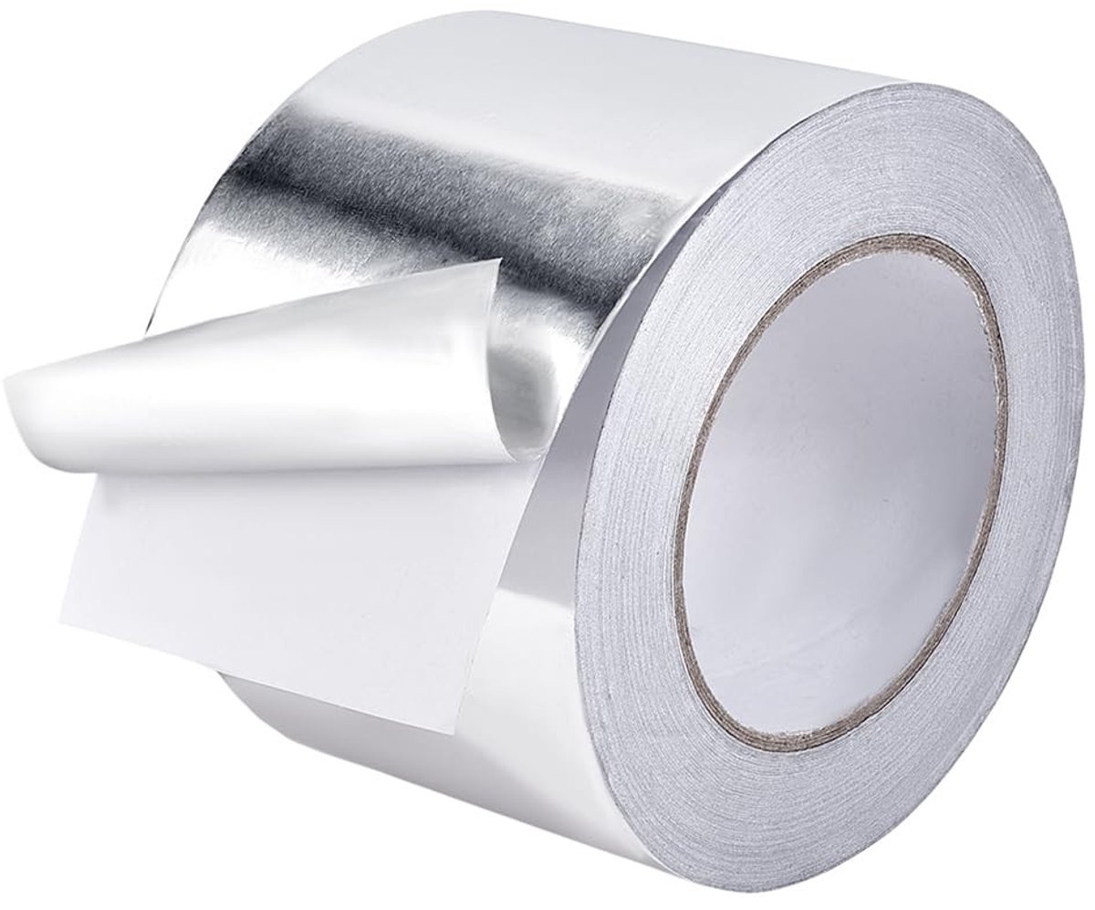 Omgoods - Folietape voor HVAC-isolatie - 50 m x 80 mm, waterdicht en duurzaam