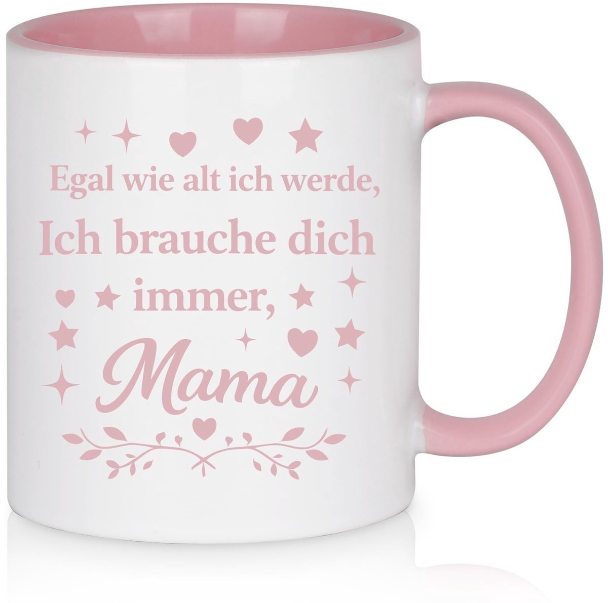 Omgoods - Mok Mama - Roze Keramische Koffiemok 325 ml