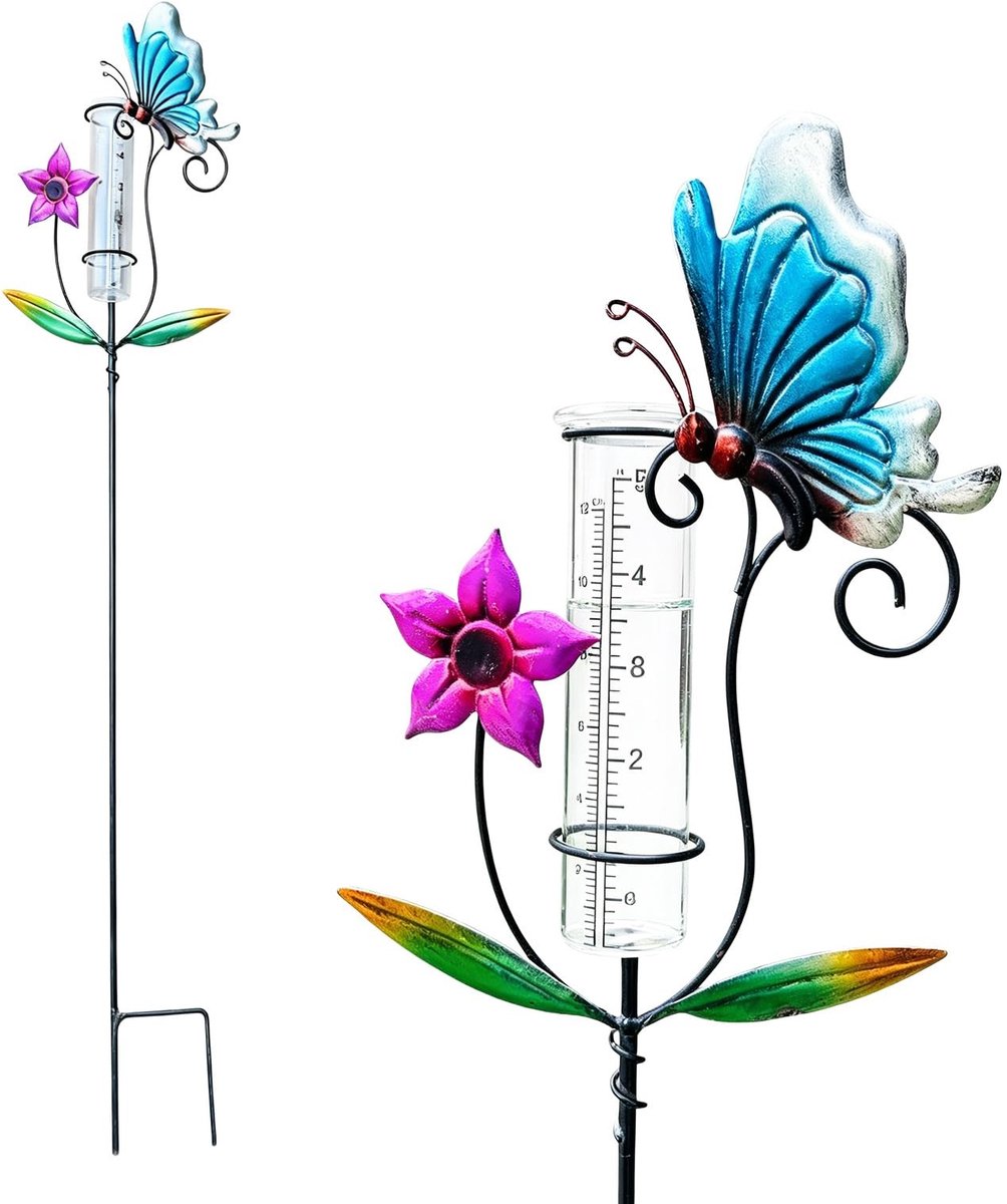 Omgoods - Vorstbestendige Regenmeter voor Tuin met 89 cm Tuinsteker