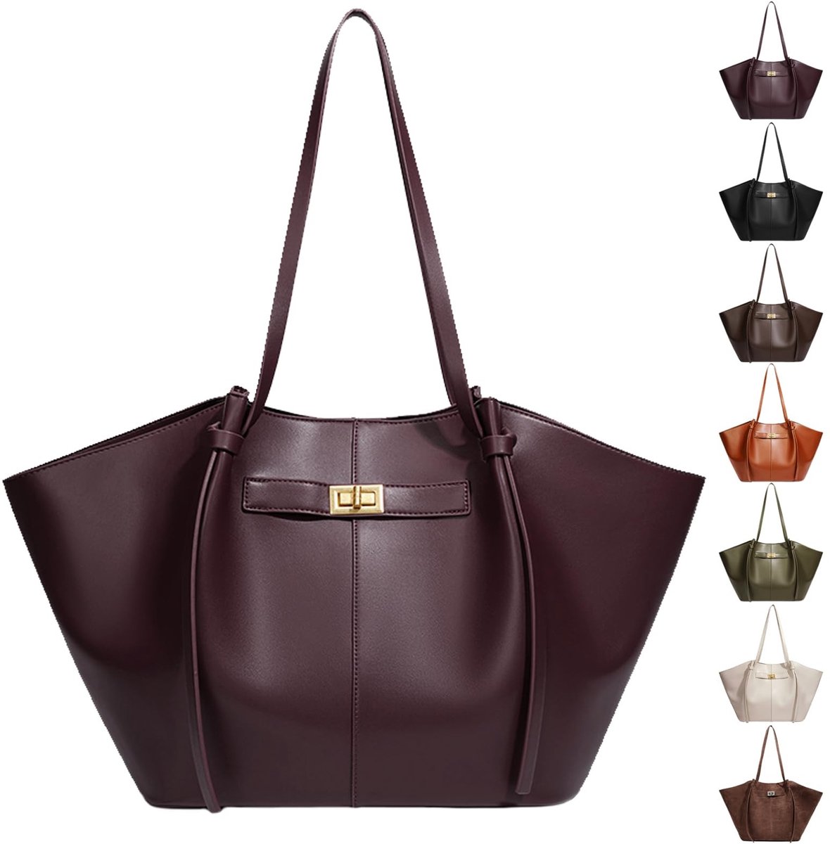 Omgoods - Grote Dames Shopper Tas van PU met Handvatten