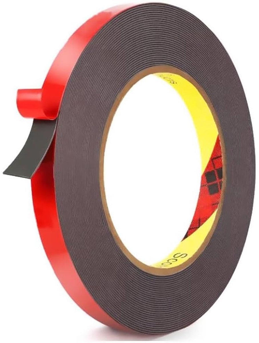 SnelShoppen - Dubbelzijdige Montage Tape 10 m x 10 mm, Extra Sterk, Waterdicht, Multifunctionele Plakband voor Wand en LED Strips, Voor Auto en Thuisg