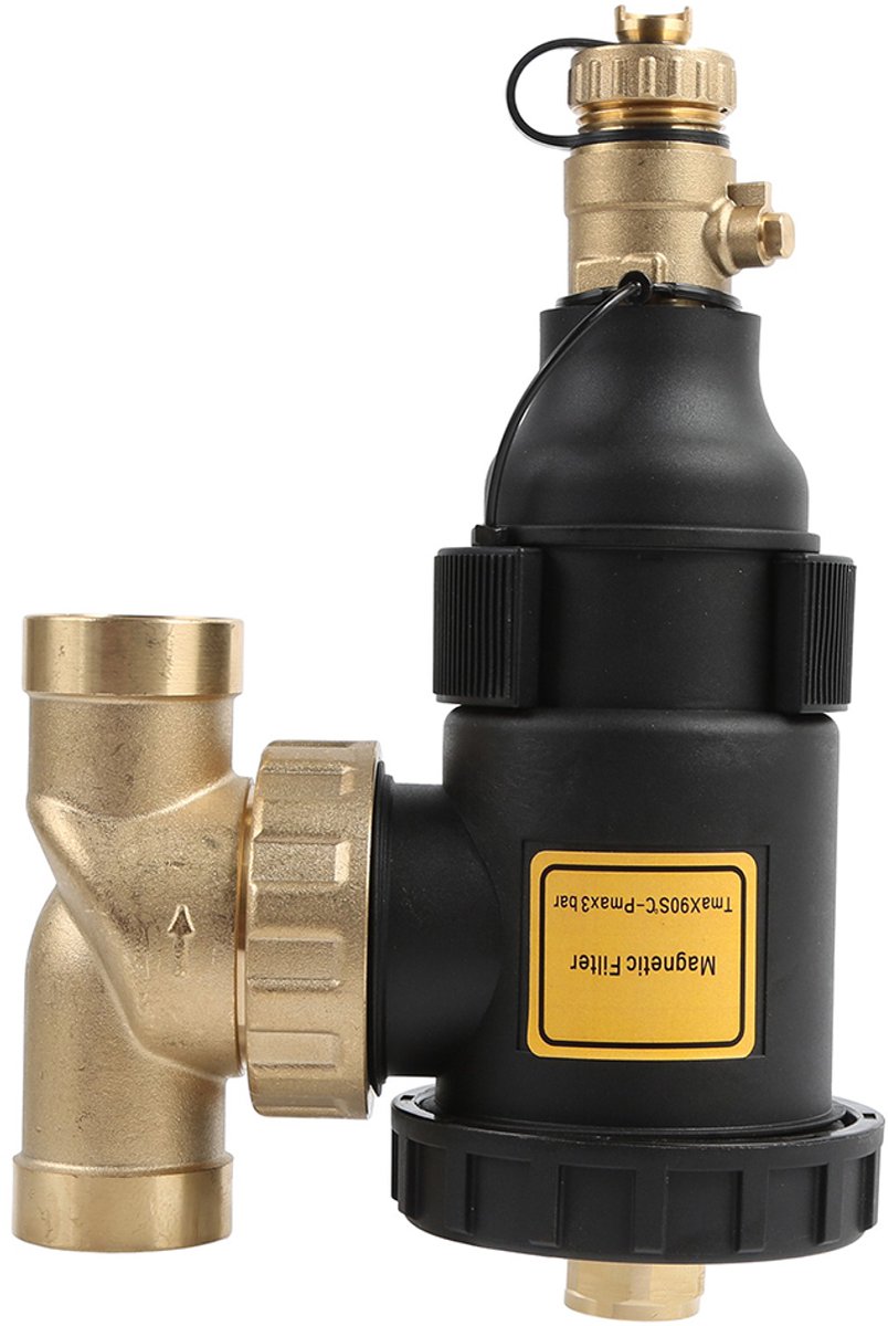 Magnetische slibafscheider - Magnetietfilter - Neutraal ketelfilter - Geschikt voor verwarmingssystemen en pompen - 1 inch - DN25