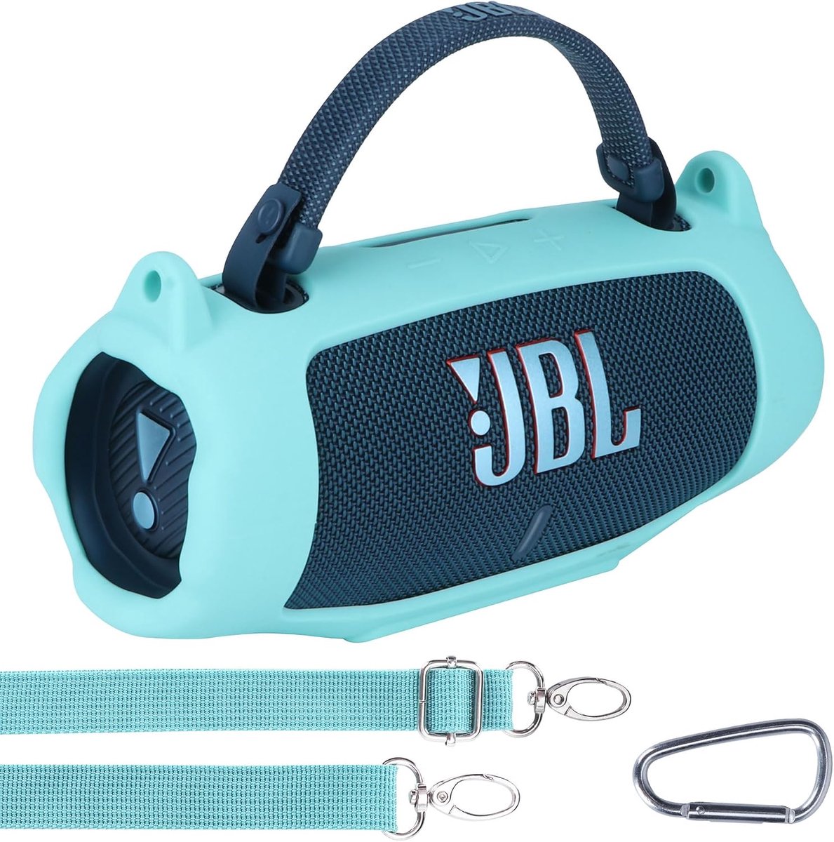 Lebakort Silicone Case Compatible with JBL Charge 6 Portable Speaker (Teal Case) - ShopVlot