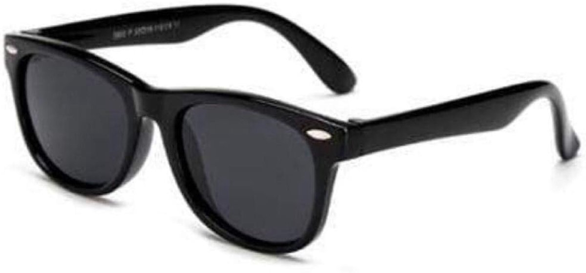 Flexibele Kinderzonnebril Gepolariseerd Kind Baby Veiligheidscoating Zonnebril UV400 Eyewear (Zwart)