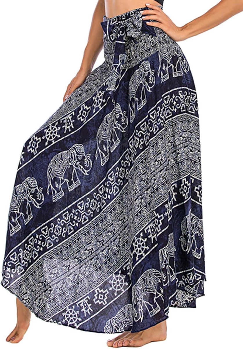 Elegante lange rok voor dames, 2-in-1, buikdansrok, lang, boho-stijl, voor op vakantie