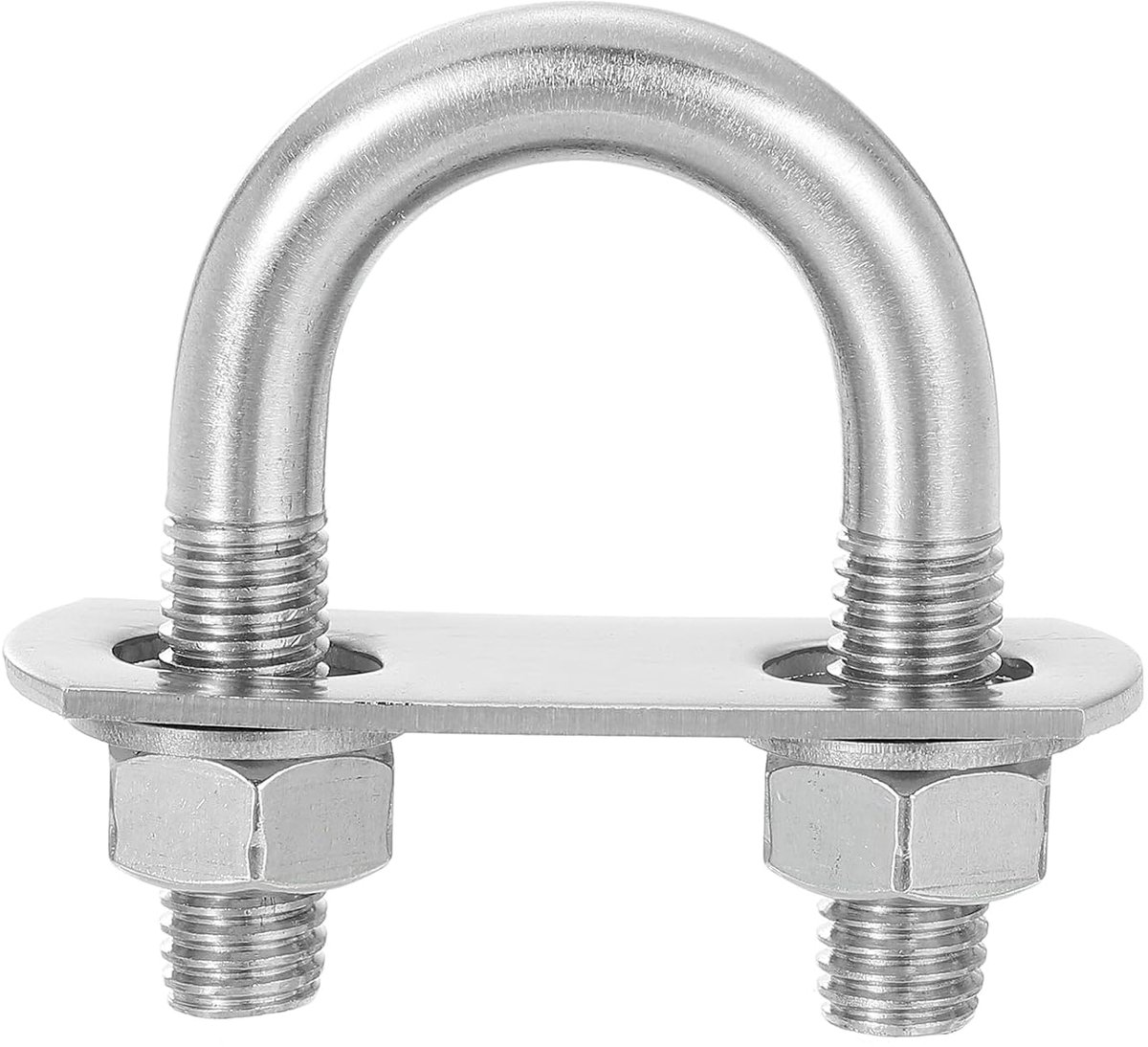 U-boutenset, 4 sets 25 mm (0,98 inch) breedte binnenbreedte 56 mm M10 U-bouten van roestvrij staal 304 U-bouten met moeren en platen, voor bootaanhangers