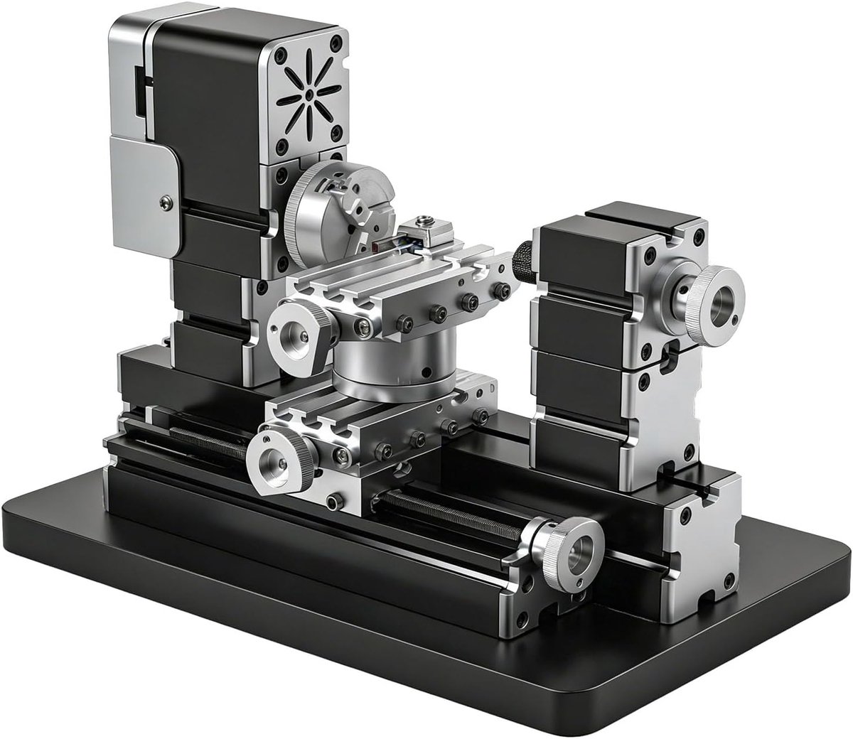 vermogen 60W krachtige mini metaal DIY roterende draaibank gereedschap met basis 12000 RPM voor hout, zachte metalen, plexiglas, plastic