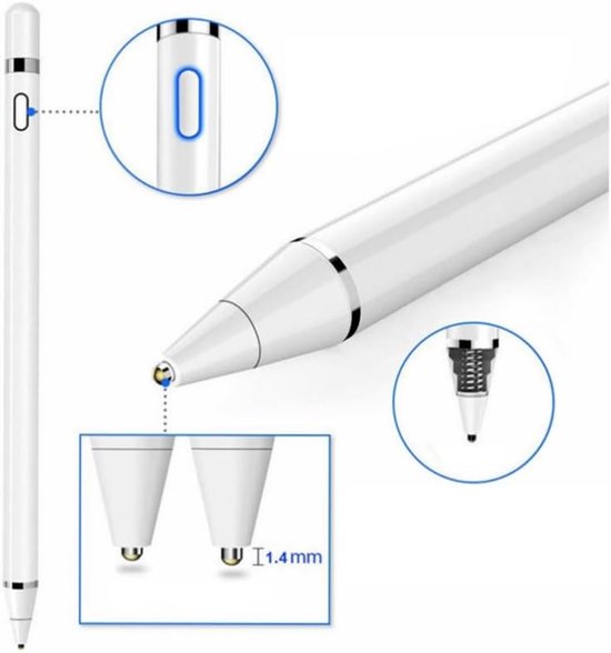pen voor Lenovo Tab 2 3 4 8 10 Plus Pro M10 P10 P11 P8 E7 E8 E10 Yoga Book 10,1 inch tablet elektromagnetisch touchscreen capacitieve stylus pen actieve pen 4096 druk (zwart) — afbeelding 2