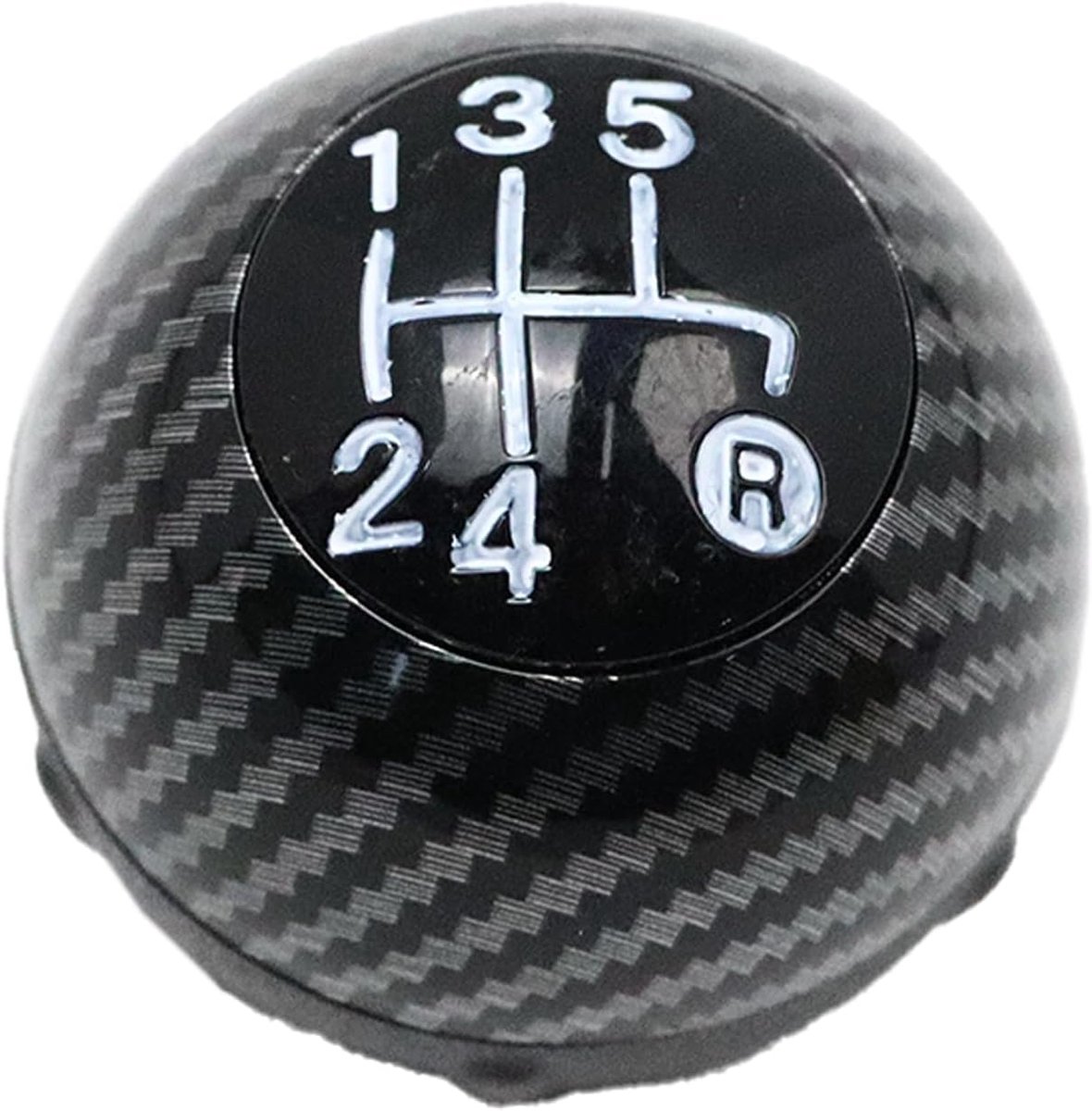 5 Speed Manual Shift Cuff Shift Gear Bag for Fiat 500/500C 2007-2018 ABS Carbon Fiber Gear Shift - ShopVlot