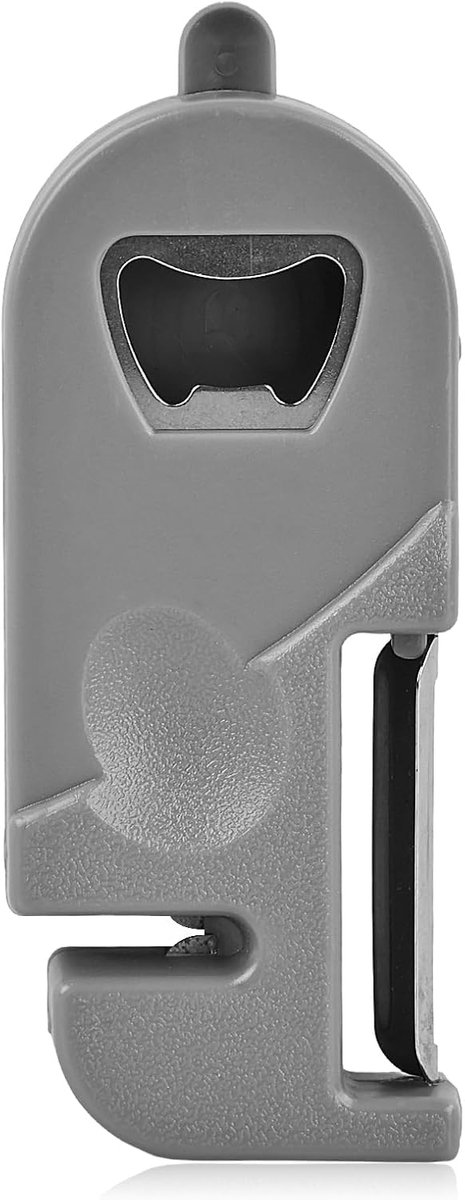 SnelShoppen - Universele Flesopener, Multifunctionele Bierflesopener, 4-in-1 Flesopener met Schiller en Slijpsteen, Geschikt voor Keuken, Camping, Bar
