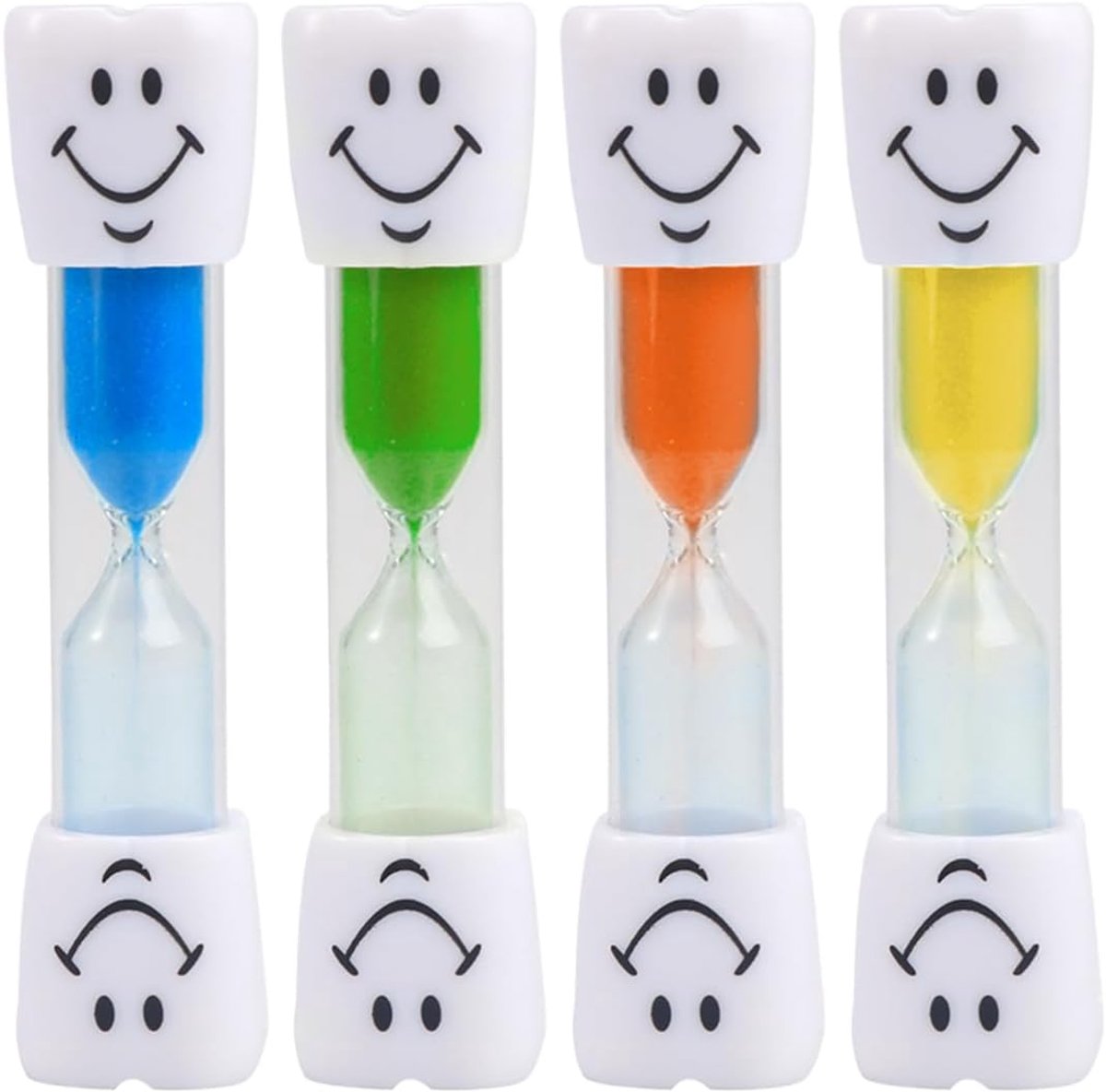 Zandloper 3 minuten - 4 kleuren - Duurzaam PVC - Ideaal voor tandenpoetsen - ShopVlot