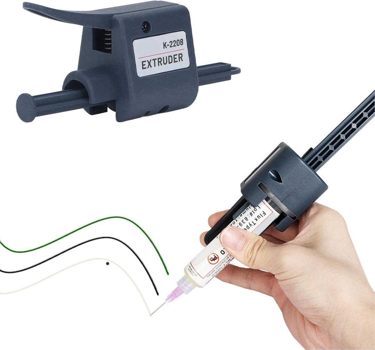 Solderpaste extruder 0.3cm - Flux soldeerdispenser - Nauwkeurige output - Ideaal voor precisiewerk - ShopVlot