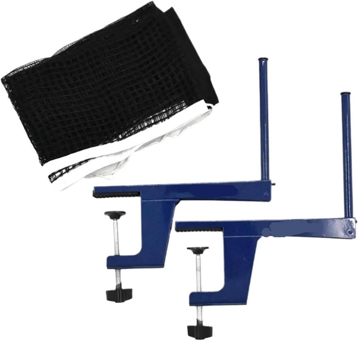 Tafeltennis Net - Ping Pong Set - Overal Spelen - Universele Klem - 15 x 19.5 cm - Blauw
