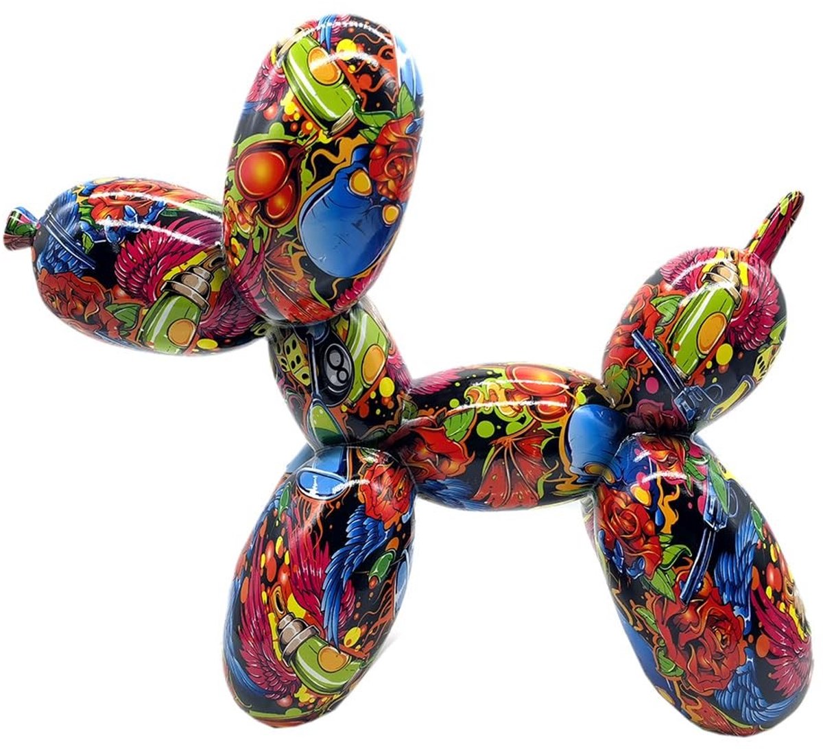 Omgoods - Casablanca Decorative Animal Figure Balloon Dog Sculpture - Modern Resin Art 25 cm