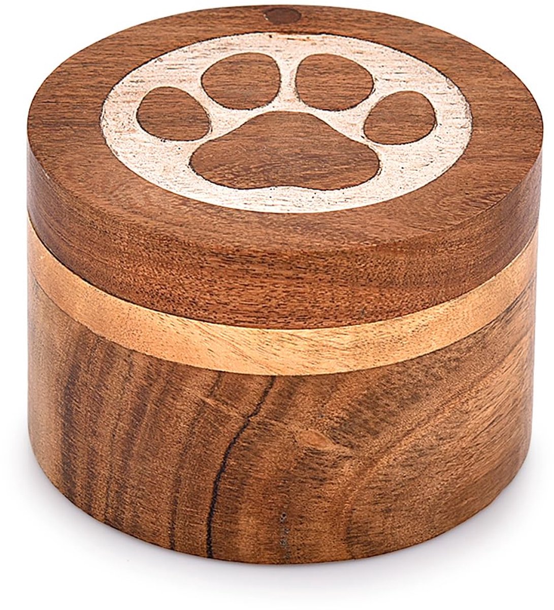 Omgoods - Decoratieve Urn van Acaciahout voor Dierlijke As