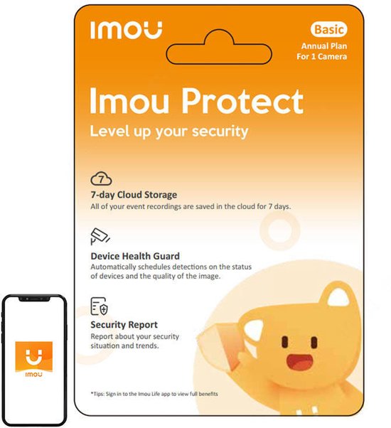 IMOU Protect Basic Servicekaart 1 Jaar