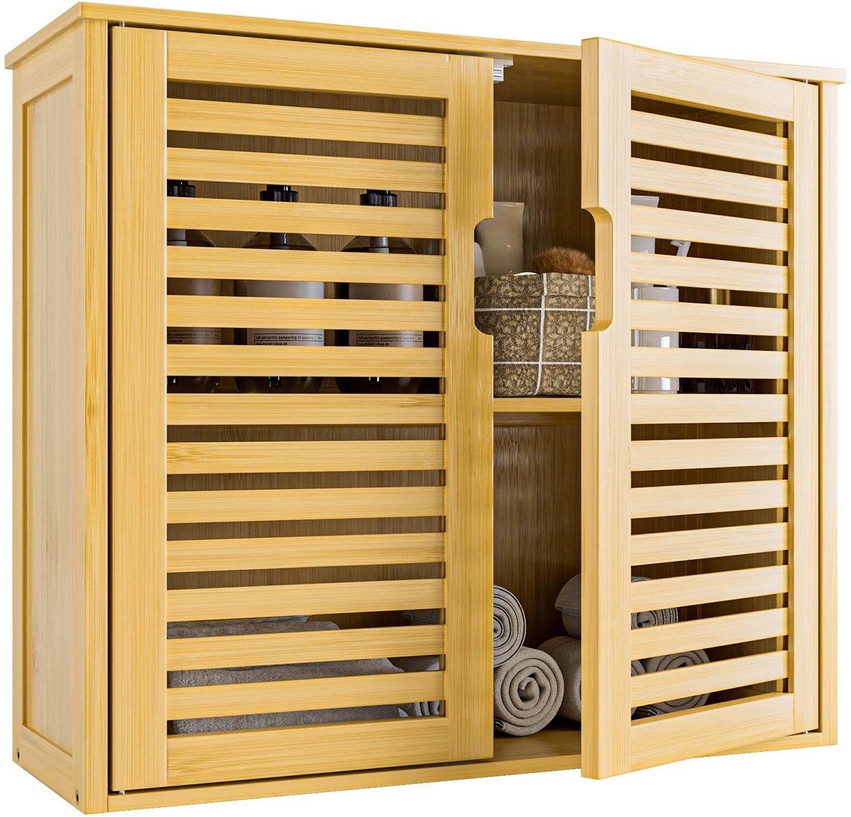 Omgoods - Bamboo Badkamer Wandkast - Ruimtebesparend en Stijlvol