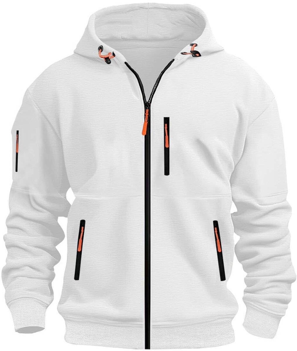 Omgoods - Heren Hoodie Met Rits - Multifunctionele Gebreide Cardigan
