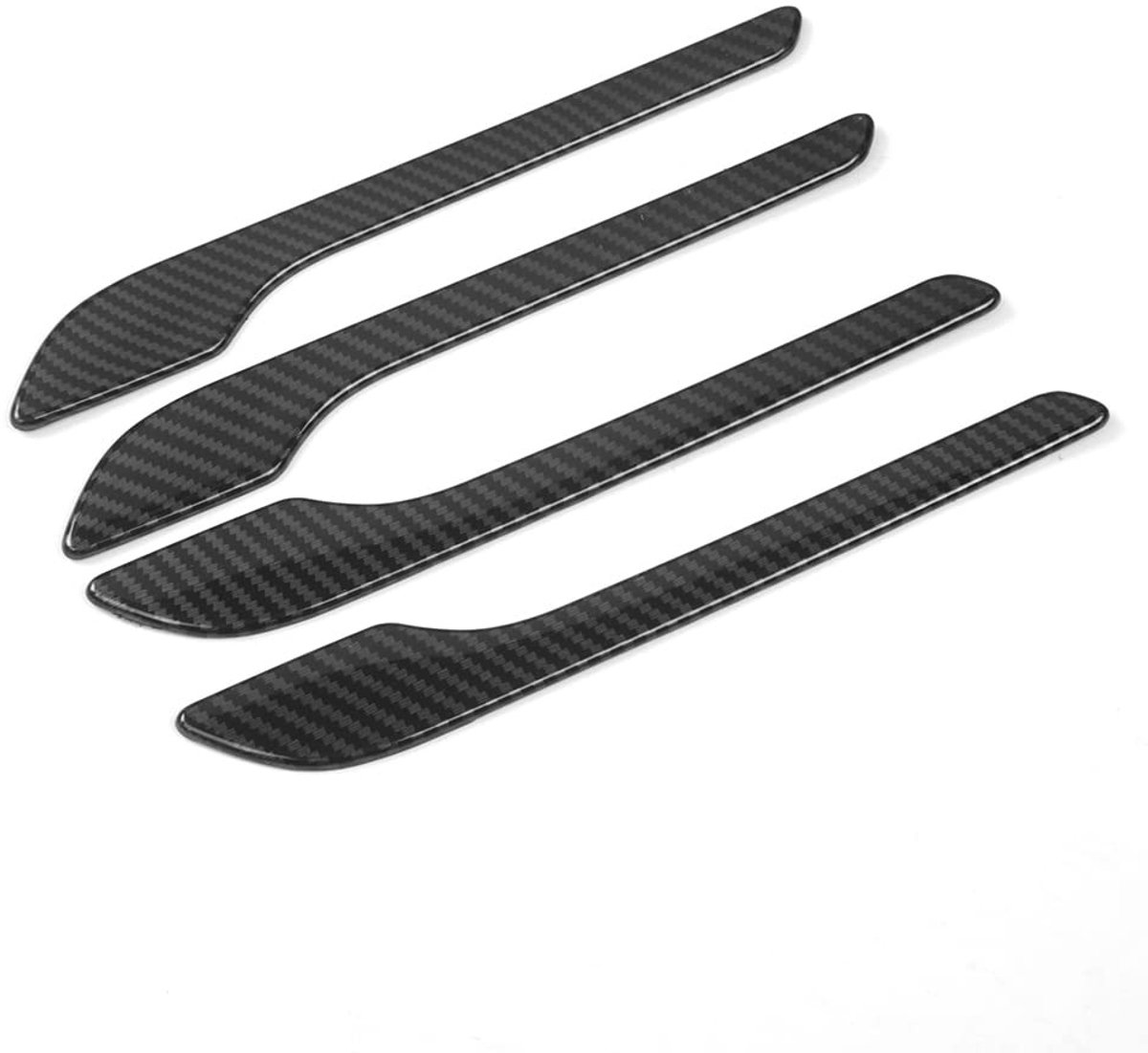 Omgoods- Deurhandvat Cover - 4 Stuks/set - Koolstofvezel Patroon - ABS Plastic - Bescherming - Krasbestendig - Lichtgewicht - Deurklink Sticker