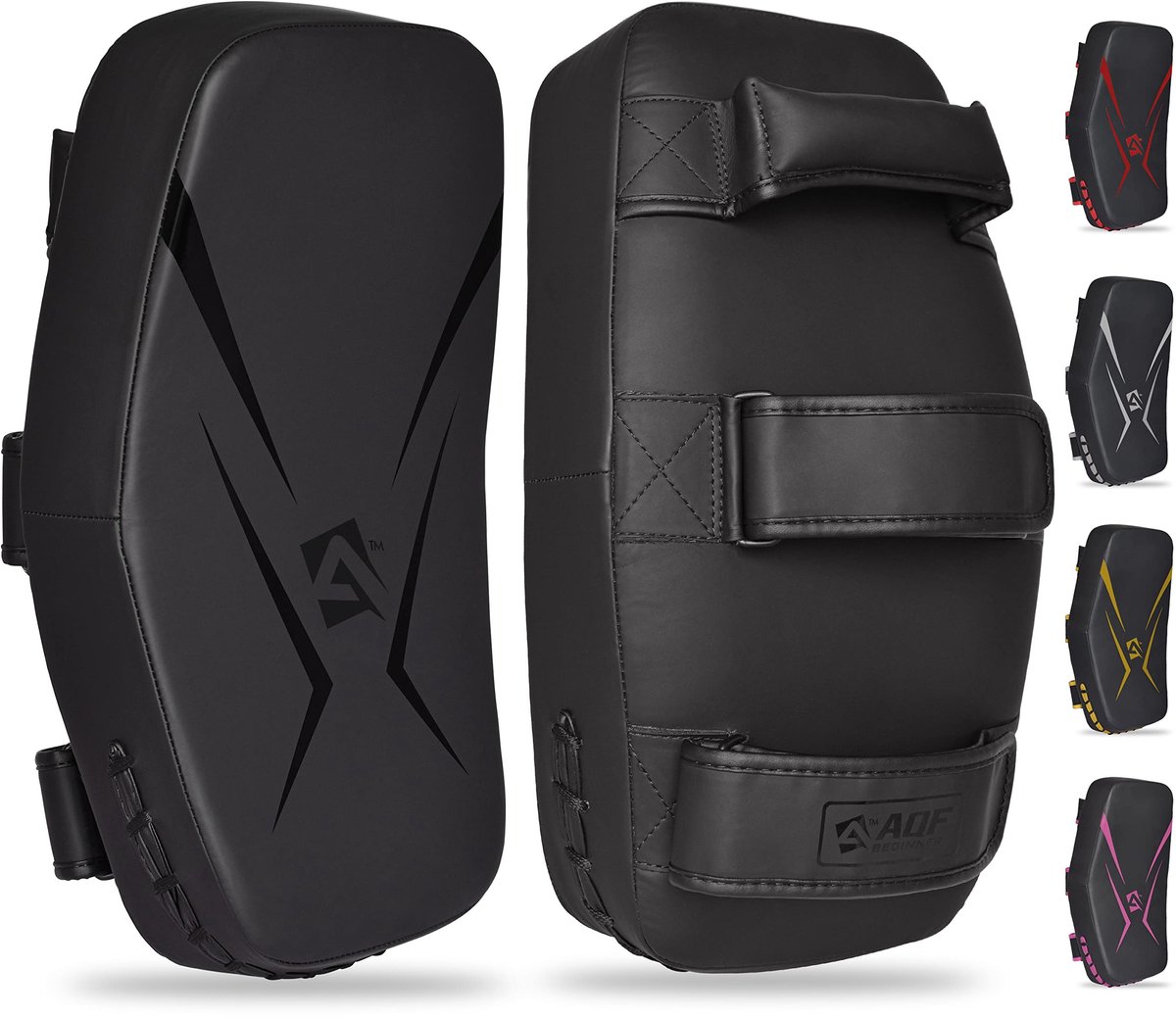 Omgoods - Muay Thai Pads Kickboxing - Premium Kunstleer, Ergonomische Grip