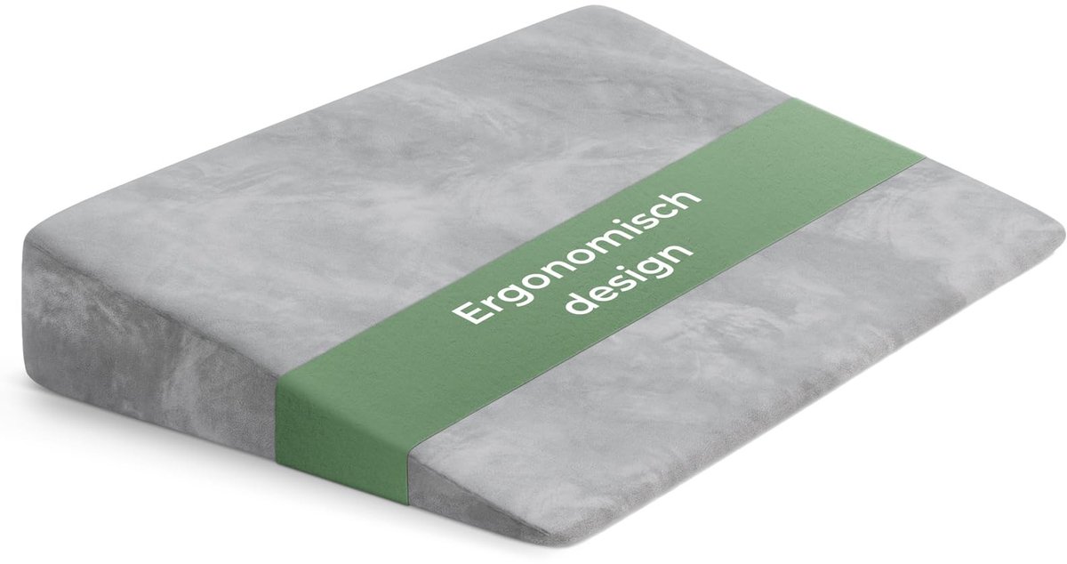 Omgoods - Wedge Kussen voor Bed en Bank | Ondersteuning bij Reflux en Slapen