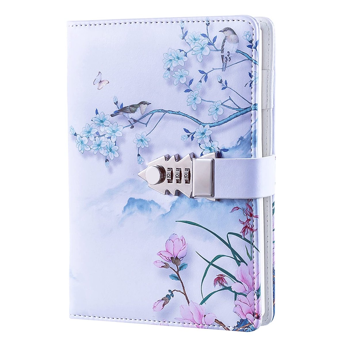 Omgoods - Secret Book Dagboek voor Meisjes - PU Leren Notitieboek met Code, 215 x 150 mm