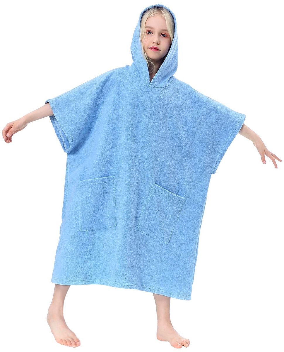 Omgoods - Kinderen Poncho Handdoek met Kap